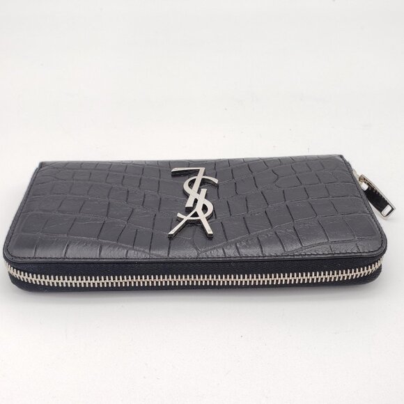 YSL Yves Saint Laurent Zippy Black Wallet lux340-102325 - Picture 6 of 13